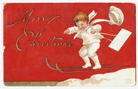 Vintage 1909 Christmas Post Card