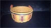 Longaberger Proudly American Button Basket with