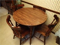 Wood kitchen table & 4 chairs