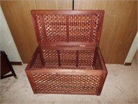 Rattan style storage chest