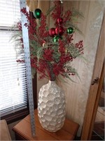 Floral arrangement and vase