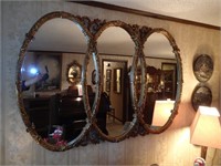 Large 3 oval mirror