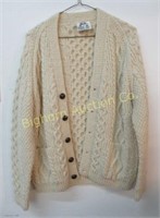 Hand Knit Pure Wool Sweater Made in Ireland