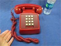 vintage red telephone