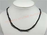 Sterling Silver Spinelle Bead Necklace