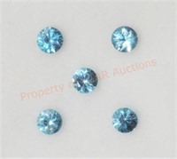 Genuine Blue Zircon December Birthstone Gemstones