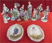 Vintage Lefton China Figurines & Plaques: 13 pc's