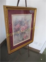 Lena Liu Framed Signed Print #1243/2500 Floral