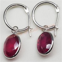 14KT Enhanced Ruby Earrings