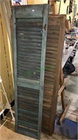 Pair of antique 24 inch shutters 60 inches tall,