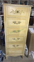 Six drawer French provincial lingerie chest made