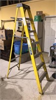 Keller 7 foot folding fiberglass ladder, 250