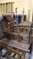 Home made doll house, 3619 and 24 inches tall,