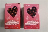 (2) Leorx Valentine Heart String Lights