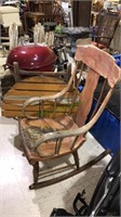 Antique bentwood rocking chair and around solid