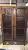 Antique bookcase or storage cabinet with two
