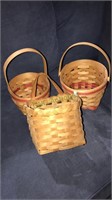Two workshop baskets and one signed basket I’m not
