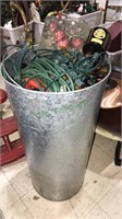 Galvanized trashcan insert 30 x 15“ in diameter