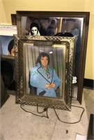 Group of vintage Elvis framed prints, framed