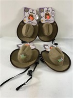 New Pet Western Hats With Neck Straps