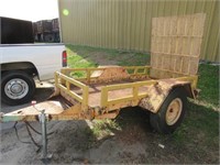 Utility Trailer With Ramp-