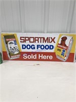Sportmix dog food tin sign