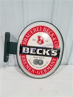 Beck's beer wood sign