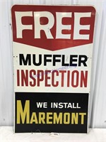 Free muffler inspection  -Maremont sign