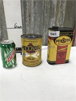 Pennzoil oil cans