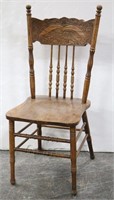 Pressed Back Spindle Dining Chair