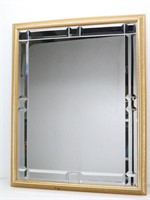Dressy Wall Mirror w/ Beveled Glass Trim Pieces
