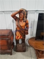 Wood carved Indian