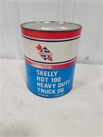 Skelly one gallon truck oil cardboard can