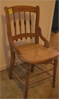 Spool Style Spindle Chair w/ Cane Seating