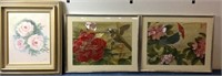 Oriental Type Art in Frames, Oil on Canvas