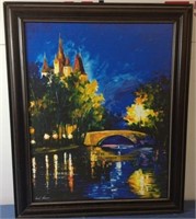 Oil on Canvas Painting "BridgeOver Time"
