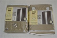 TWO PACKS (4 TOTAL) BLACKOUT THERMAL CURTAINS