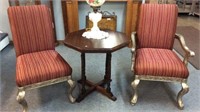 GILT PARLOR CHAIRS (2X)