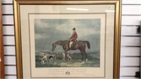FRAMED AND MATTED HUNTING PRINT