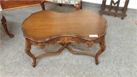 FRENCH STYLE  COFFEE TABLE WITH CARVED APRON