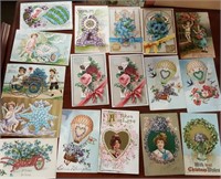 Postcards - all with flower bouquets (16 in lot)