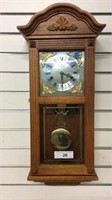 "D & A" TIME AND STRIKE WALL CLOCK