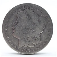 1887-O Morgan Silver Dollar - VG