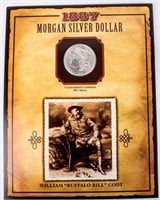 Coin 1887-P Morgan Silver Dollar Buffalo Bill Cody