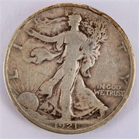 Coin 1921-P United States Walking Liberty Half VG