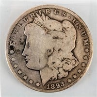 Coin 1893-O Morgan Silver Dollar VG