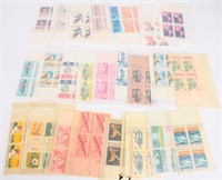 Stamps 25 6¢ Commemorative Plate Blocks
