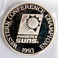 Coin .999 Fine Silver Round 1993 NBA