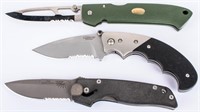 3 Quality Folding Knives Beretta Timberline Cuda