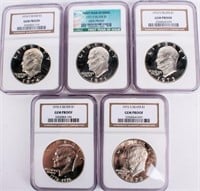 Coin 5 Certified Proof Ike Dollars NGC